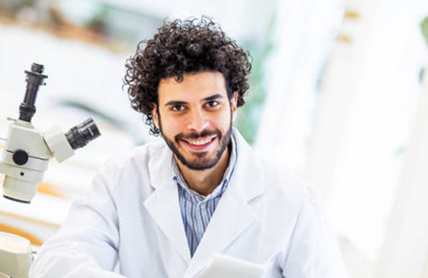Portrait of a scientist in the laboratory